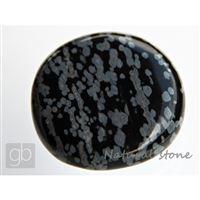 Obsidian oblákový placka (37,7x37,3x11,2 mm)
