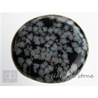 Obsidian oblákový placka (39,7x39x9,5 mm)