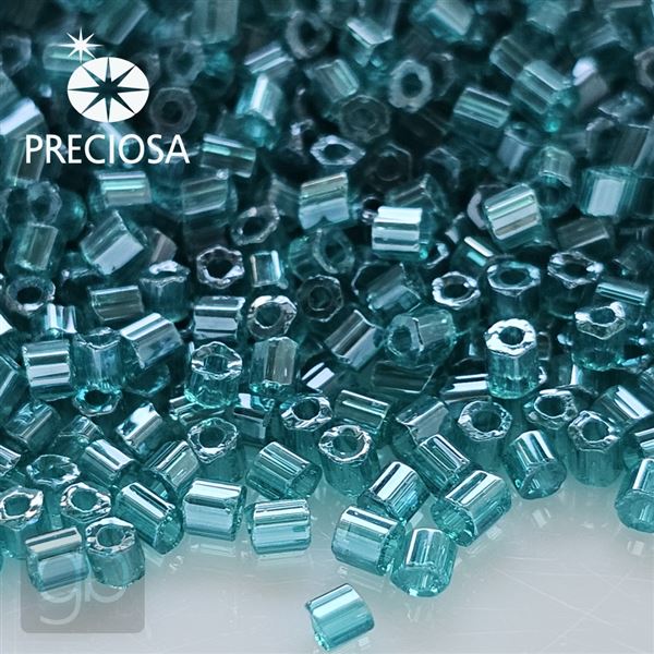 Preciosa dvoukrtky 2CUT 10/0 2,1 mm 20 g Zelen 01665