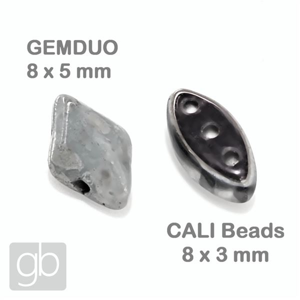 CALI Beads 3 x 8 mm Trojdierkove 25 ks 00030-29501