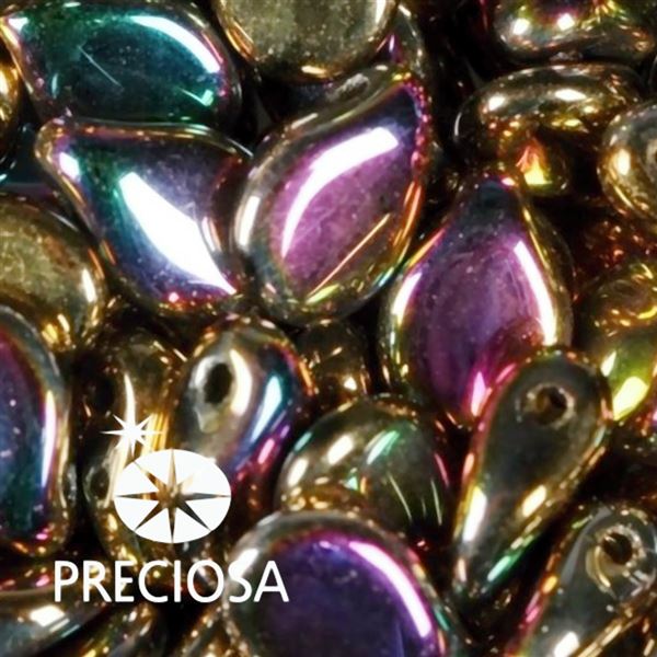 Preciosa PIP korlky 5 x 7 mm 25 ks Iris 00030-98549