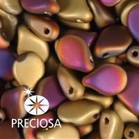 Preciosa PIP korálky 5 x 7 mm 25 pcs Iris MAT 00030-98845