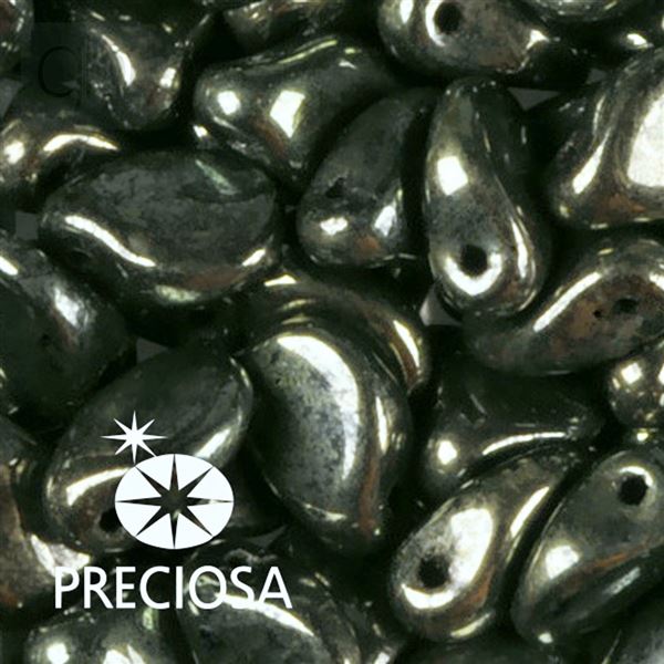 Preciosa PIP korlky 5 x 7 mm 25 ks Zelen 23980 14495