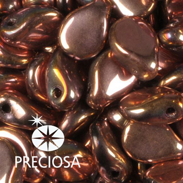 Preciosa PIP korlky 5 x 7 mm 25 ks Mdn 23980-27143