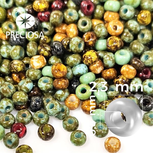 Preciosa Rokajl MIX 10/0 2,3 mm 20 g Travertin