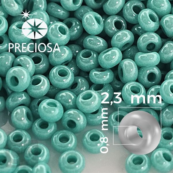 Preciosa rokajl 10/0 2,3 mm 50 g Zelen 63160