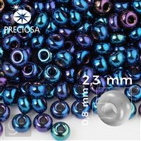 Preciosa rokajl 10/0 2,3 mm 50 g Modrá IRIS 59135