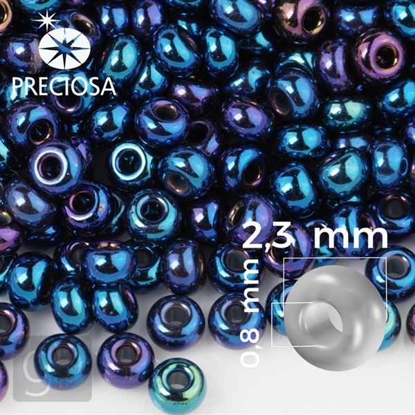 Preciosa rokajl 10/0 2,3 mm 50 g Modr IRIS 59135