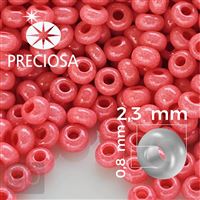 Preciosa rokajl 10/0 2,3 mm 50 g Ruová 98170