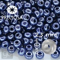 Preciosa rokajl 10/0 2,3 mm 50 g Modrá 33061