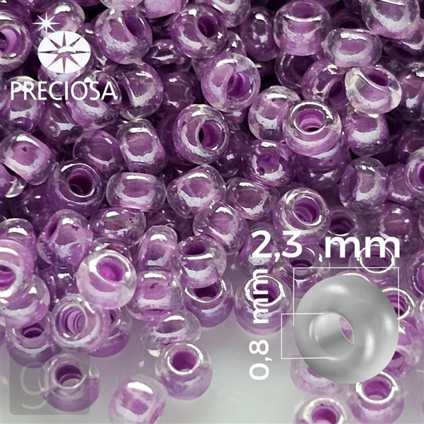 Preciosa rokajl 10/0 2,3 mm 50 g Fialov 38628