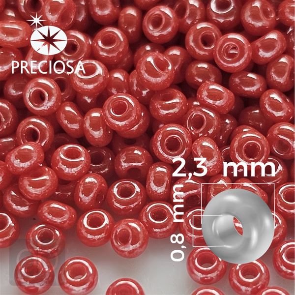 Preciosa rokajl 10/0 2,3 mm 50 g erven 98170