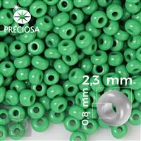 Preciosa rokajl 10/0 2,3 mm 50 g Zelená 53250