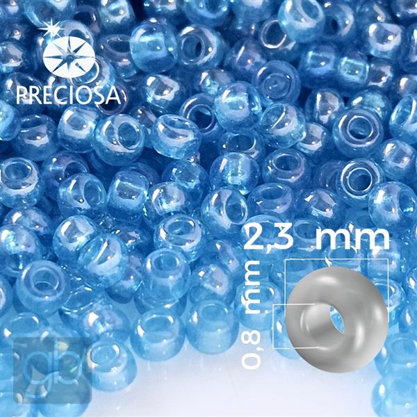 Preciosa rokajl 10/0 2,3 mm 50 g Modr 61030