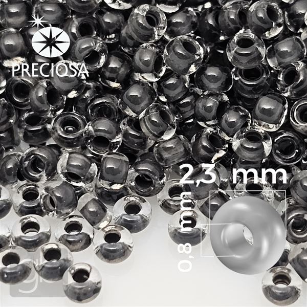 Preciosa rokajl 10/0 2,3 mm 20 g Siv 38649