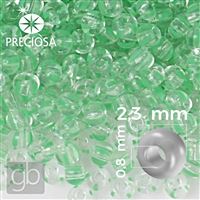 Preciosa STRIPED 10/0 2,3 mm 20 g Zelená íra 00850