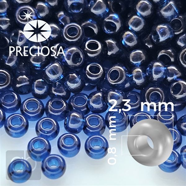 Preciosa rokajl 10/0 2,3 mm 50 g Modr 30110