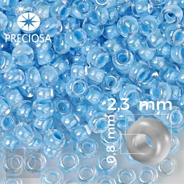 Preciosa rokajl 10/0 2,3 mm 50 g Modr 38632