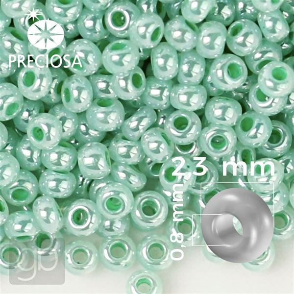 Preciosa rokajl 10/0 2,3 mm 50 g Zelen 37356