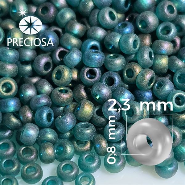 Preciosa rokajl 10/0 2,3 mm 20 g Zelen 34692B