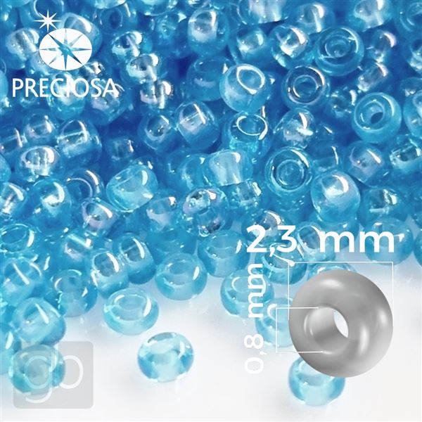 Preciosa rokajl 10/0 2,3 mm 20 g  Modr 61010