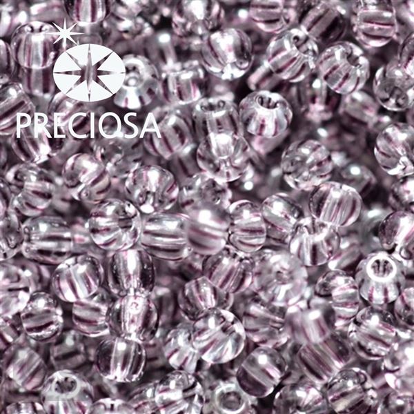 Preciosa STRIPED Rokajl 10/0 2,3 mm 20 g Fialov ra 00491