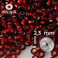 Preciosa rokajl 10/0 2,3 mm 50 g ervená 97120