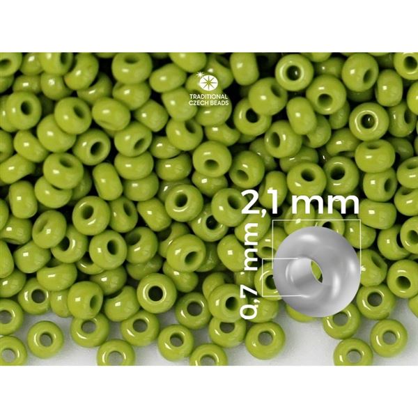 Preciosa rokajl 11/0 2,1 mm 50 g Zelen 53430