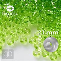 Preciosa rokajl 11/0 2,1 mm 50 g Zelená 50220