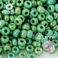 Preciosa rokajl 11/0 2,1 mm Zelená 54250 50 g