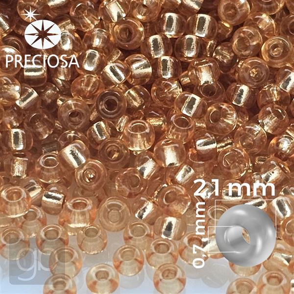 Preciosa rokajl 11/0 2,1 mm 50 g Oranov 08289