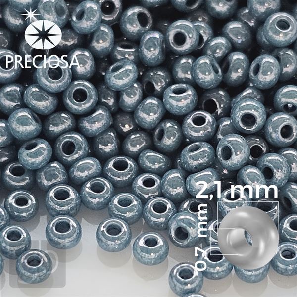 Preciosa rokajl 11/0 2,1 mm 50 g Modr 33025