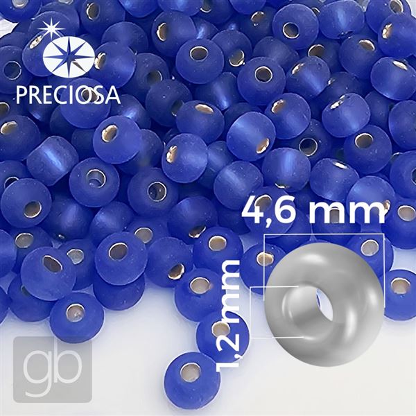 Preciosa rokajl 5/0 4,6 mm 20 g Modr MATT 37050