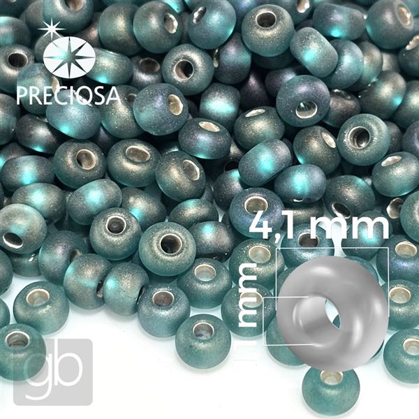 Preciosa rokajl 6/0 4,1 mm 20 g Tyrkysov 57719