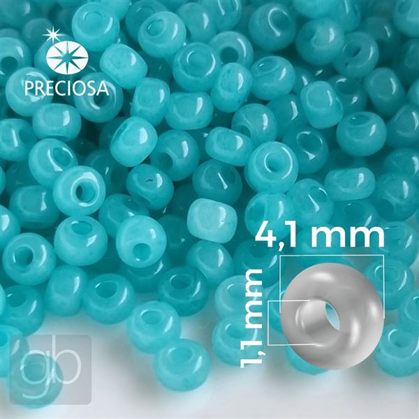 Preciosa rokajl 6/0 4,1 mm 20 g Tyrkysov 02165