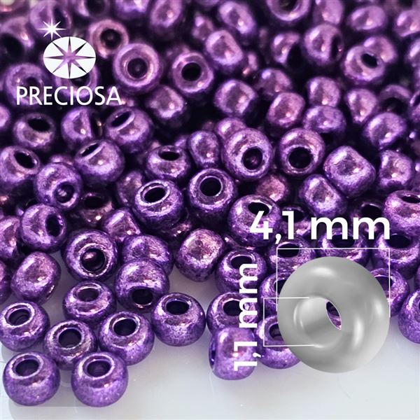 Preciosa rokajl 6/0 4,1 mm 20 g Fialov 18328