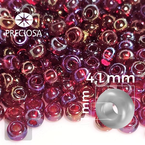 Preciosa rokajl 6/0 4,1 mm 20 g erven 91090