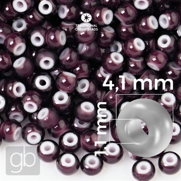 Preciosa CORNELIAN rokajl 6/0 4,1 mm 20 g Fialov 23708