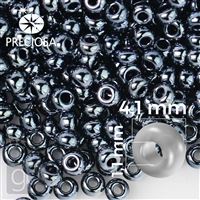 Preciosa rokajl 6/0 4,1 mm 50 g Hematit Sivá 49102