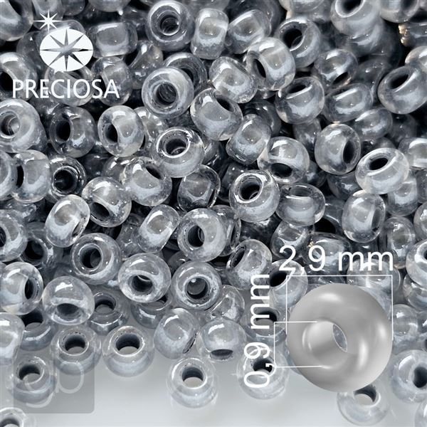 Preciosa rokajl 8/0 2,9 mm Siv 38642 50 g