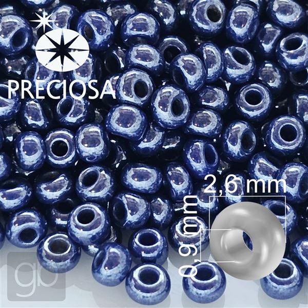 Preciosa rokajl 9/0 2,6 mm 20 g Modr 33061