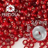 Preciosa rokajl 9/0 2,6 mm 20 g ervená 97070