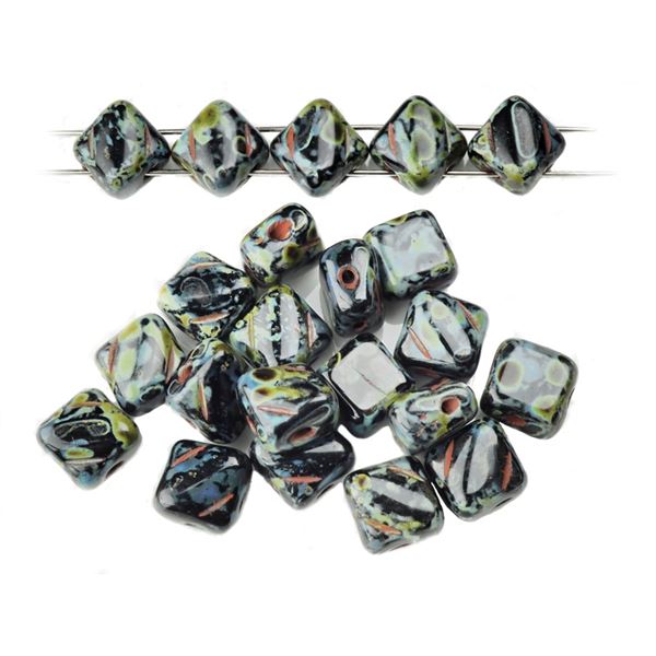 Silky Beads Dia 6x6 mm ierna travertin (23980 86805)