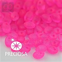 Preciosa SOLO korálky 2,5 x 5 mm Ruová NEON MATT 00030-38777 10 g