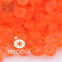 Preciosa SOLO korálky 2,5 x 5 mm Oranová NEON MATT 00030-38789 10 g